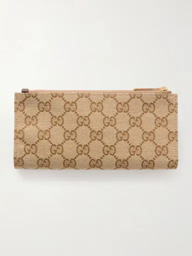 Gucci Leather-trimmed Gg Supreme-jacquard Coated-canvas Wallet | Thumbnail 2 Gucci Leather-trimmed Gg Supreme-jacquard Coated-canvas Wallet | Thumbnail 2