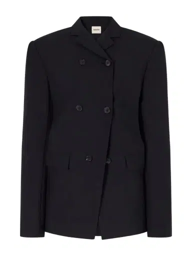Khaite Rolo Double-breasted Wool And Silk-blend Blazer | Thumbnail 1 Khaite Rolo Double-breasted Wool And Silk-blend Blazer | Thumbnail 1
