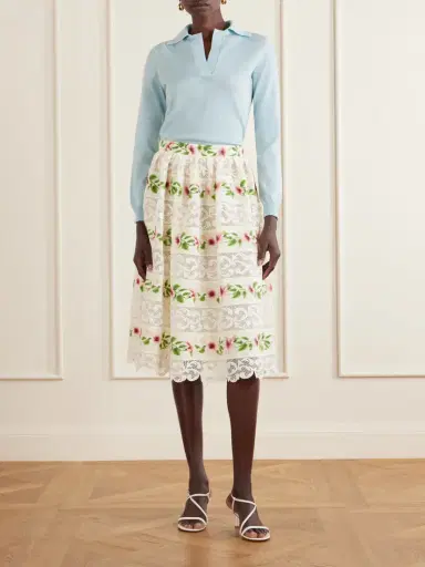 Oscar de la Renta Wool Polo Sweater | Thumbnail 2