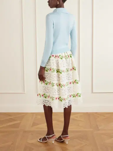 Oscar de la Renta Wool Polo Sweater | Thumbnail 4