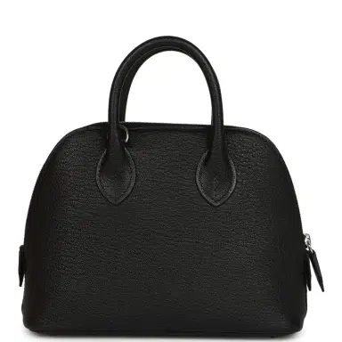 HERMÈS Hermes 1923 Bolide Mini Black Chevre Mysore Palladium Hardware | Thumbnail 4 HERMÈS Hermes 1923 Bolide Mini Black Chevre Mysore Palladium Hardware | Thumbnail 4