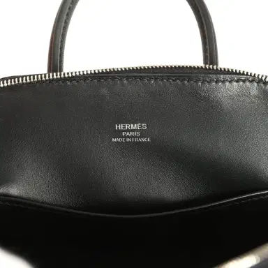 HERMÈS Hermes 1923 Bolide Mini Black Chevre Mysore Palladium Hardware | Thumbnail 8 HERMÈS Hermes 1923 Bolide Mini Black Chevre Mysore Palladium Hardware | Thumbnail 8