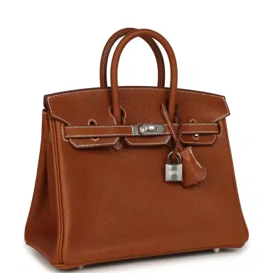 HERMÈS Hermes Birkin 25 Fauve Barenia Faubourg Palladium Hardware | Thumbnail 2 HERMÈS Hermes Birkin 25 Fauve Barenia Faubourg Palladium Hardware | Thumbnail 2