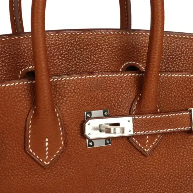 HERMÈS Hermes Birkin 25 Fauve Barenia Faubourg Palladium Hardware | Thumbnail 7 HERMÈS Hermes Birkin 25 Fauve Barenia Faubourg Palladium Hardware | Thumbnail 7