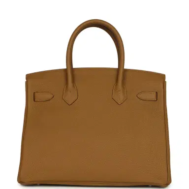 HERMÈS Hermes Birkin 30 Bronze Dore Togo Palladium Hardware | Thumbnail 4 HERMÈS Hermes Birkin 30 Bronze Dore Togo Palladium Hardware | Thumbnail 4
