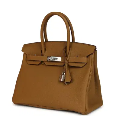 HERMÈS Hermes Birkin 30 Bronze Dore Togo Palladium Hardware | Thumbnail 5 HERMÈS Hermes Birkin 30 Bronze Dore Togo Palladium Hardware | Thumbnail 5