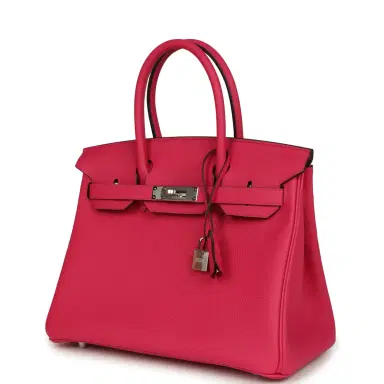 HERMÈS Hermes Birkin 30 Rose Mexico Togo Palladium Hardware | Thumbnail 5 HERMÈS Hermes Birkin 30 Rose Mexico Togo Palladium Hardware | Thumbnail 5
