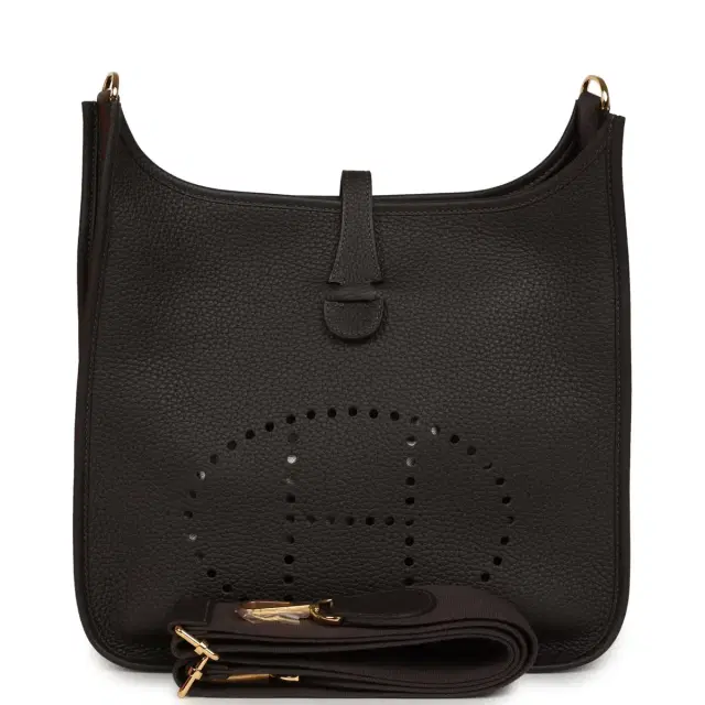 hermes Hermes Evelyne III PM Ebene Clemence Gold Hardware