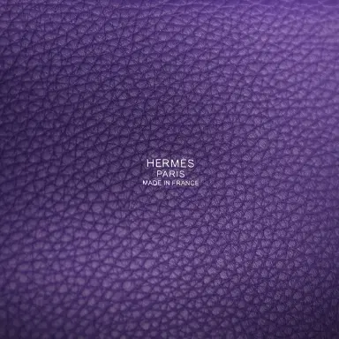 HERMÈS Hermes Picotin Lock 18 Purple Clemence Palladium Hardware | Thumbnail 8 HERMÈS Hermes Picotin Lock 18 Purple Clemence Palladium Hardware | Thumbnail 8