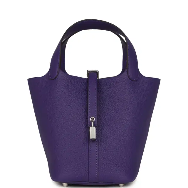Hermes Picotin Lock 18 Purple Clemence Palladium Hardware