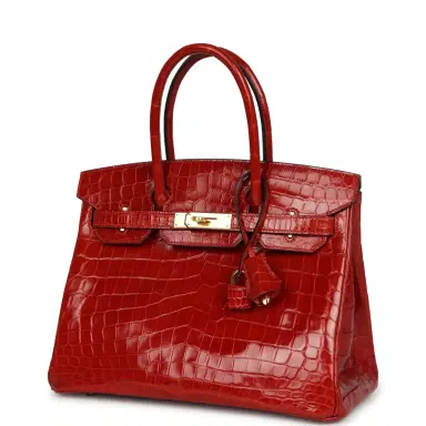 HERMÈS Pre-owned Hermes Birkin 30 Braise Shiny Niloticus Crocodile Gold Hardware | Thumbnail 5 HERMÈS Pre-owned Hermes Birkin 30 Braise Shiny Niloticus Crocodile Gold Hardware | Thumbnail 5