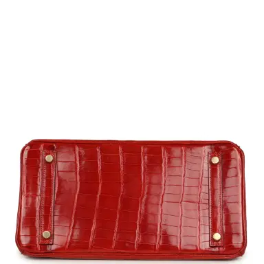 HERMÈS Pre-owned Hermes Birkin 30 Braise Shiny Niloticus Crocodile Gold Hardware | Thumbnail 6 HERMÈS Pre-owned Hermes Birkin 30 Braise Shiny Niloticus Crocodile Gold Hardware | Thumbnail 6