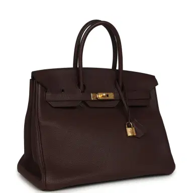 HERMÈS Pre-owned Hermes Birkin 35 Rouge Sellier Togo Gold Hardware | Thumbnail 2 HERMÈS Pre-owned Hermes Birkin 35 Rouge Sellier Togo Gold Hardware | Thumbnail 2