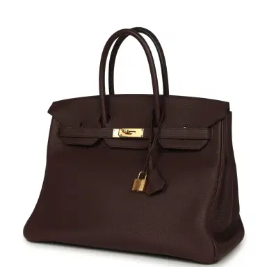HERMÈS Pre-owned Hermes Birkin 35 Rouge Sellier Togo Gold Hardware | Thumbnail 5 HERMÈS Pre-owned Hermes Birkin 35 Rouge Sellier Togo Gold Hardware | Thumbnail 5
