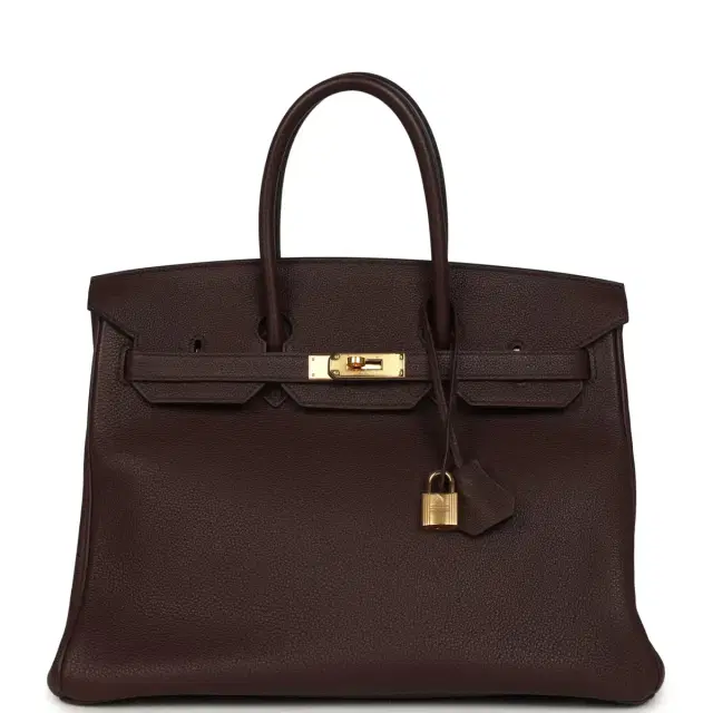 hermes Pre-owned Hermes Birkin 35 Rouge Sellier Togo Gold Hardware