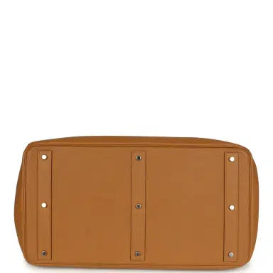 HERMÈS Pre-owned Hermes Birkin HAC 50 Caramel Togo Palladium Hardware | Thumbnail 6