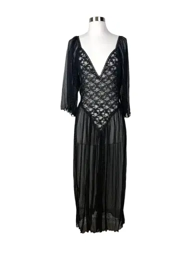 Jen Wonders Studio Sheer Black Dress | Thumbnail 1