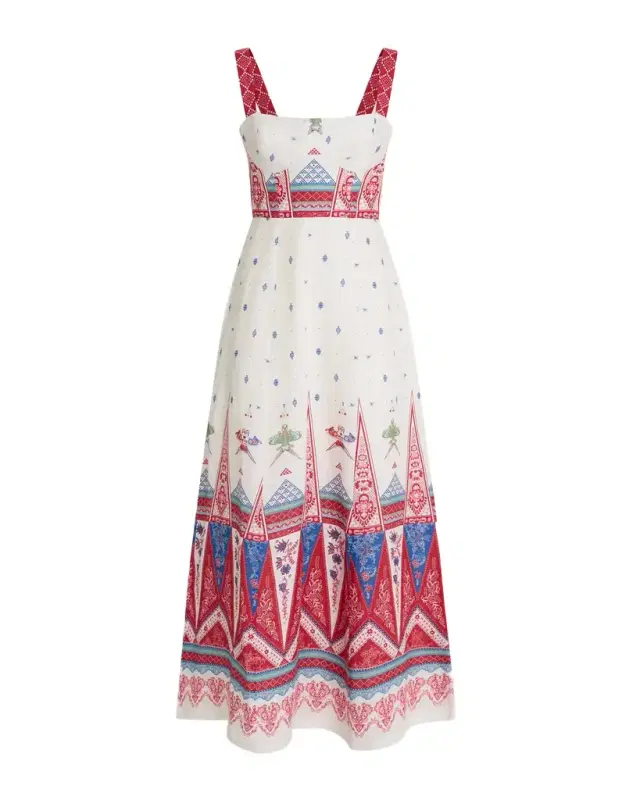Emporio Sirenuse Azzurra Dress in Kites Print