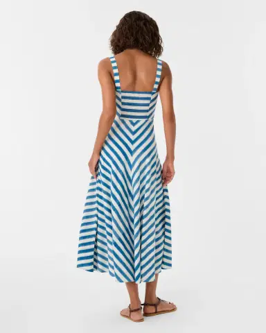 Emporio Sirenuse Margherita Dress in Ikat Stripes | Thumbnail 5 Emporio Sirenuse Margherita Dress in Ikat Stripes | Thumbnail 5