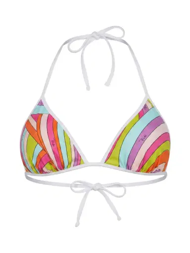 PUCCI Iride Print Triangle Bikini Top | Thumbnail 1