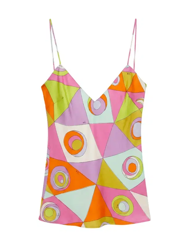 PUCCI Occhi Print Silk Twill Cami