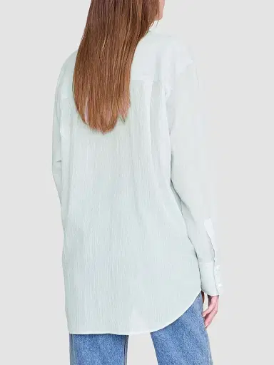 Anine Bing Women's Plaza Striped Cotton Shirt - Size XS | Thumbnail 3