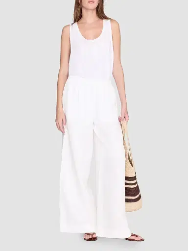 Anine Bing Women's Roslyn Linen-Blend Wide-Leg Pants | Thumbnail 2 Anine Bing Women's Roslyn Linen-Blend Wide-Leg Pants | Thumbnail 2