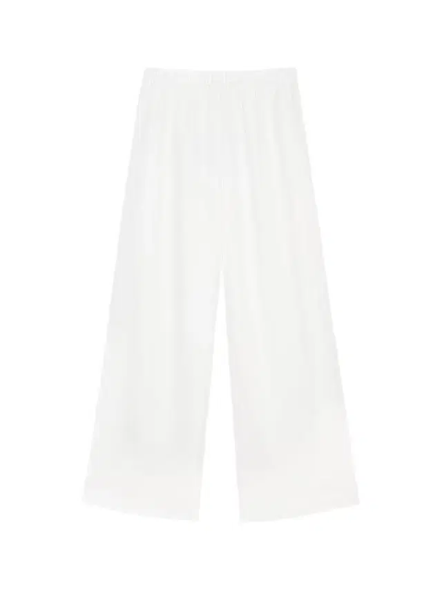 ANINE BING Women's Roslyn Linen-Blend Wide-Leg Pants -