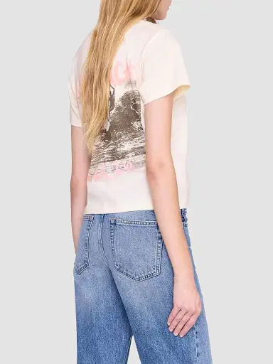 Anine Bing Women's Shelley Logo Cotton T-Shirt | Thumbnail 3