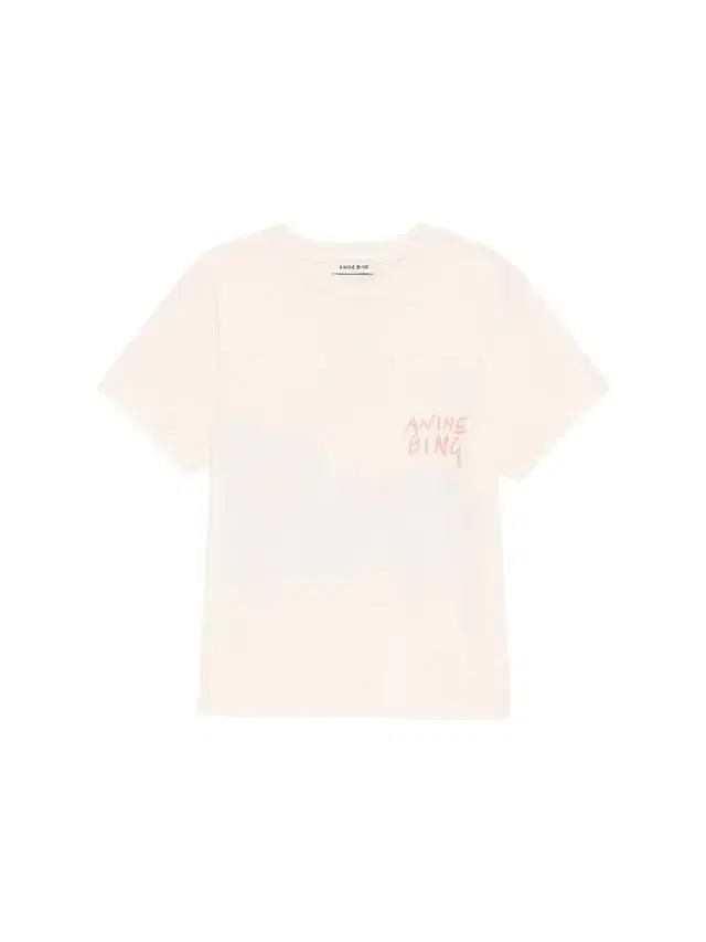 ANINE BING Women's Shelley Logo Cotton T-Shirt - Ecru