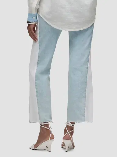 Hudson Jeans Women's Rosie Spliced Wide-Leg Ankle Jeans - Ice Out - Size 32 | Thumbnail 6 Hudson Jeans Women's Rosie Spliced Wide-Leg Ankle Jeans - Ice Out - Size 32 | Thumbnail 6