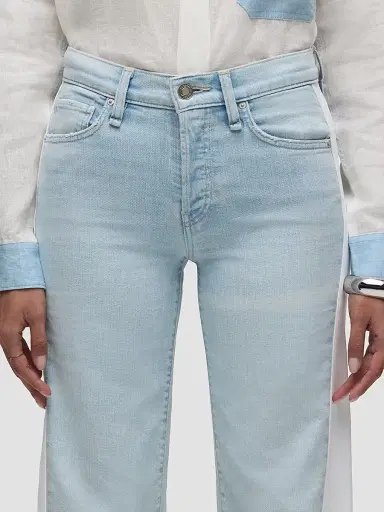 Hudson Jeans Women's Rosie Spliced Wide-Leg Ankle Jeans - Ice Out - Size 32 | Thumbnail 7 Hudson Jeans Women's Rosie Spliced Wide-Leg Ankle Jeans - Ice Out - Size 32 | Thumbnail 7