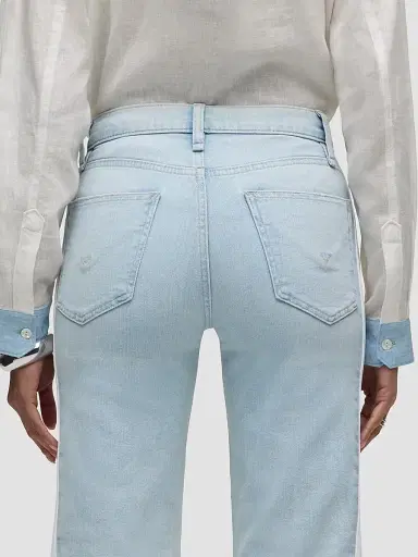 Hudson Jeans Women's Rosie Spliced Wide-Leg Ankle Jeans - Ice Out - Size 32 | Thumbnail 8 Hudson Jeans Women's Rosie Spliced Wide-Leg Ankle Jeans - Ice Out - Size 32 | Thumbnail 8