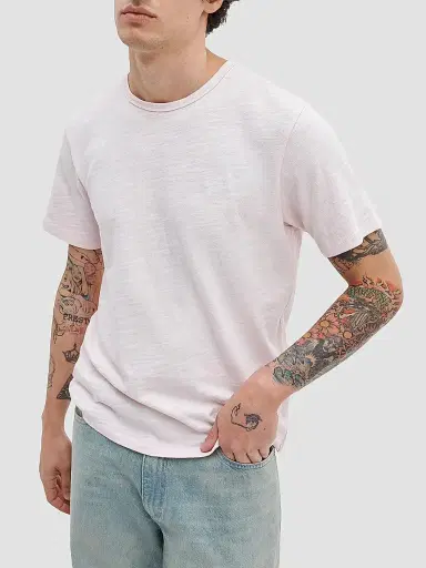 rag & bone Men's Flame Cotton T-Shirt - Rose Water | Thumbnail 3 rag & bone Men's Flame Cotton T-Shirt - Rose Water | Thumbnail 3