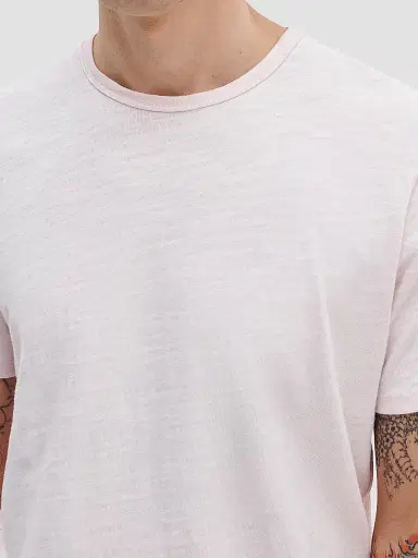 rag & bone Men's Flame Cotton T-Shirt - Rose Water | Thumbnail 5 rag & bone Men's Flame Cotton T-Shirt - Rose Water | Thumbnail 5