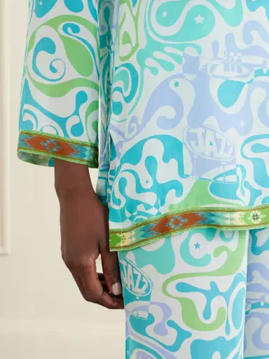 Emporio Sirenuse Jia Printed Silk Shirt | Thumbnail 4 Emporio Sirenuse Jia Printed Silk Shirt | Thumbnail 4