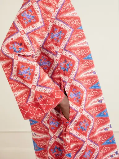 Emporio Sirenuse Jenna Printed Cotton-voile Coverup | Thumbnail 5 Emporio Sirenuse Jenna Printed Cotton-voile Coverup | Thumbnail 5