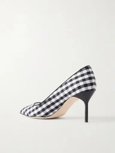 Manolo Blahnik Bb 70 Checked Woven Pumps | Thumbnail 3 Manolo Blahnik Bb 70 Checked Woven Pumps | Thumbnail 3