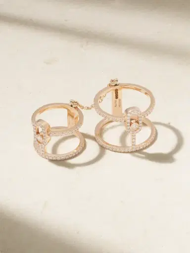 Messika Move Uno Double Convertible 18-karat Rose Gold Diamond Ring | Thumbnail 4 Messika Move Uno Double Convertible 18-karat Rose Gold Diamond Ring | Thumbnail 4