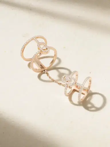 Messika Move Uno Double Convertible 18-karat Rose Gold Diamond Ring | Thumbnail 1 Messika Move Uno Double Convertible 18-karat Rose Gold Diamond Ring | Thumbnail 1