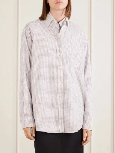 The Row Dalan Checked Cotton Shirt | Thumbnail 3