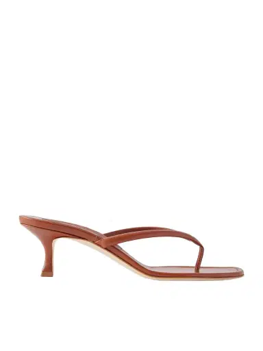 Manolo Blahnik Paterno 50 Leather Thong Sandals | Thumbnail 1