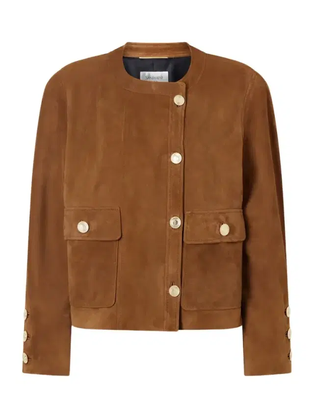 Paneled Suede Jacket