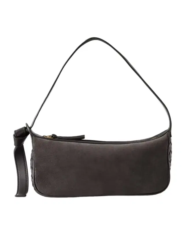 Nodo Suede-trimmed Intrecciato Leather Shoulder Bag