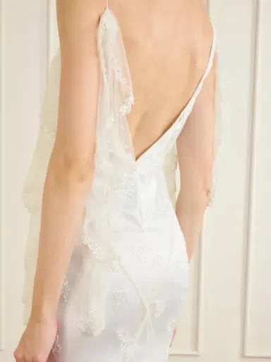 Clio Peppiatt Freya Embellished Draped Tulle Gown | Thumbnail 4 Clio Peppiatt Freya Embellished Draped Tulle Gown | Thumbnail 4
