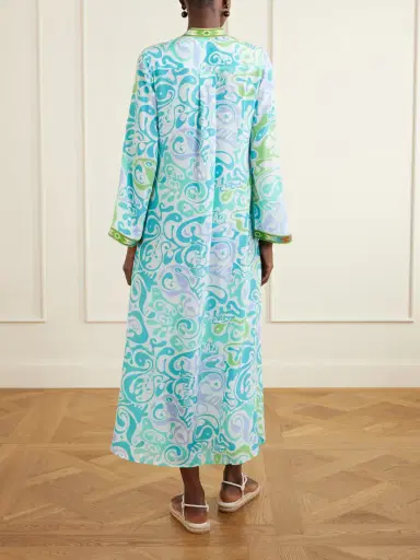 Emporio Sirenuse Jenna Printed Silk Coverup | Thumbnail 3 Emporio Sirenuse Jenna Printed Silk Coverup | Thumbnail 3