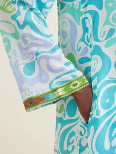 Emporio Sirenuse Jenna Printed Silk Coverup | Thumbnail 4 Emporio Sirenuse Jenna Printed Silk Coverup | Thumbnail 4