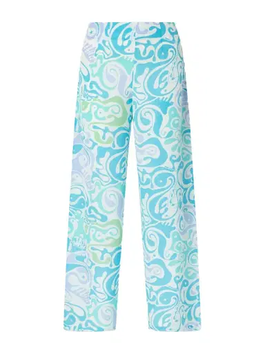 Emporio Sirenuse Stephan Printed Silk Wide-leg Pants | Thumbnail 1 Emporio Sirenuse Stephan Printed Silk Wide-leg Pants | Thumbnail 1