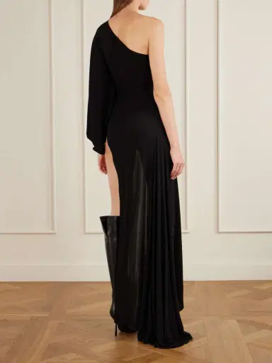 Gucci One-sleeve Asymmetric Jersey Gown | Thumbnail 3 Gucci One-sleeve Asymmetric Jersey Gown | Thumbnail 3