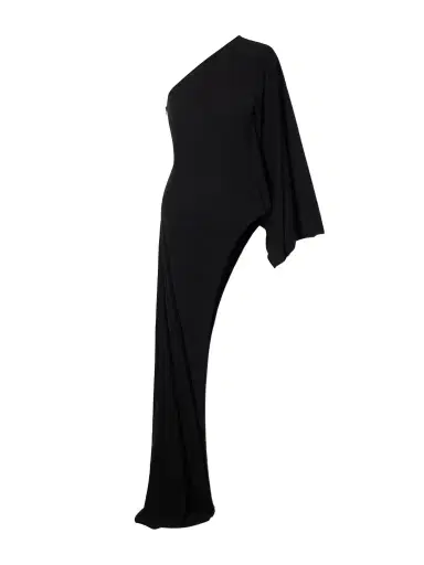 Gucci One-sleeve Asymmetric Jersey Gown | Thumbnail 1 Gucci One-sleeve Asymmetric Jersey Gown | Thumbnail 1